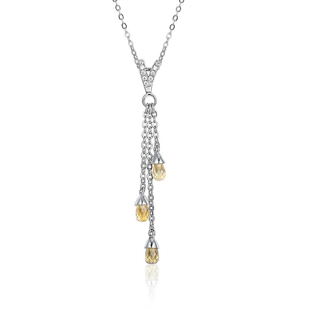 Fashion Pear Olivine Sterling Silver Necklace Pendant - Image 9