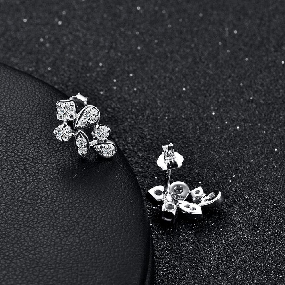 Moissanite Series Luxury Sterling Silver Stud Earrings - Image 6